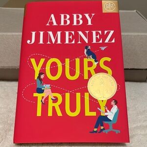 Red 'Yours Truly' Hardcover Book